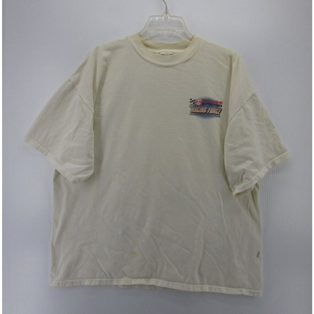 VINTAGE Dodge Shirt XXL NASCAR Motor Sports Racing 90s Double Sided